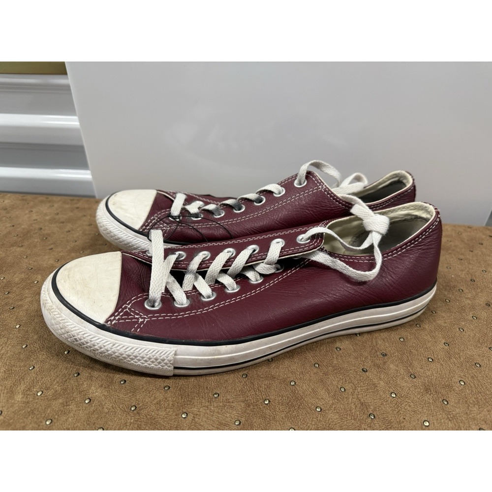 Converse Chuck Taylor All Star Oxford Shoes‎ Unisex US W12 M10 Burgundy Leather